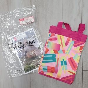 BNIP Thirty One Small Essentials Tote Bag Popsicle Party